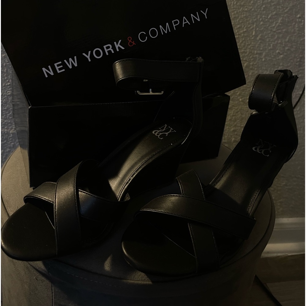 Black New York &Company Wedges